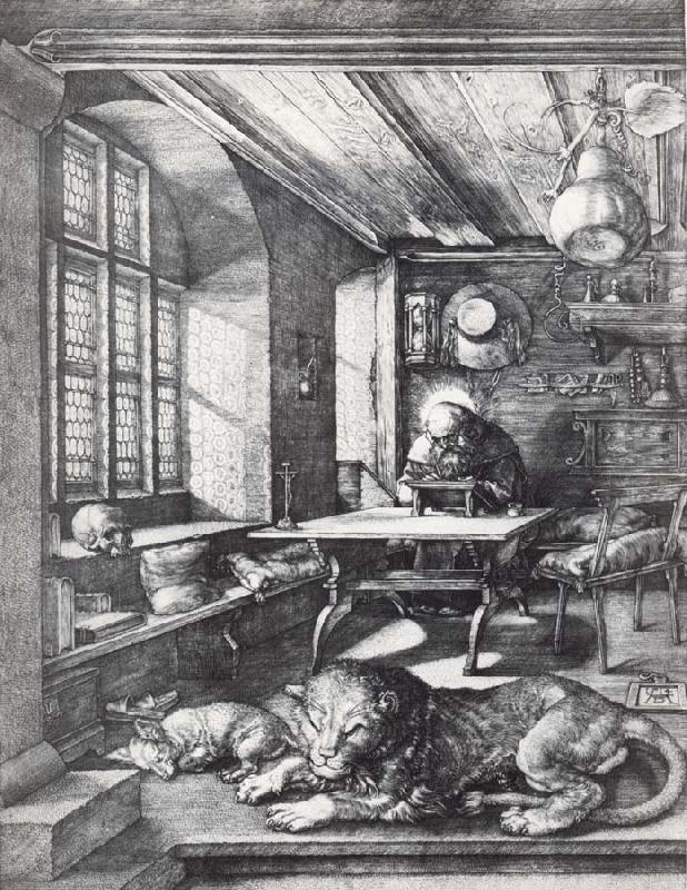 Albrecht Durer St.Jerome in his study Norge oil painting art